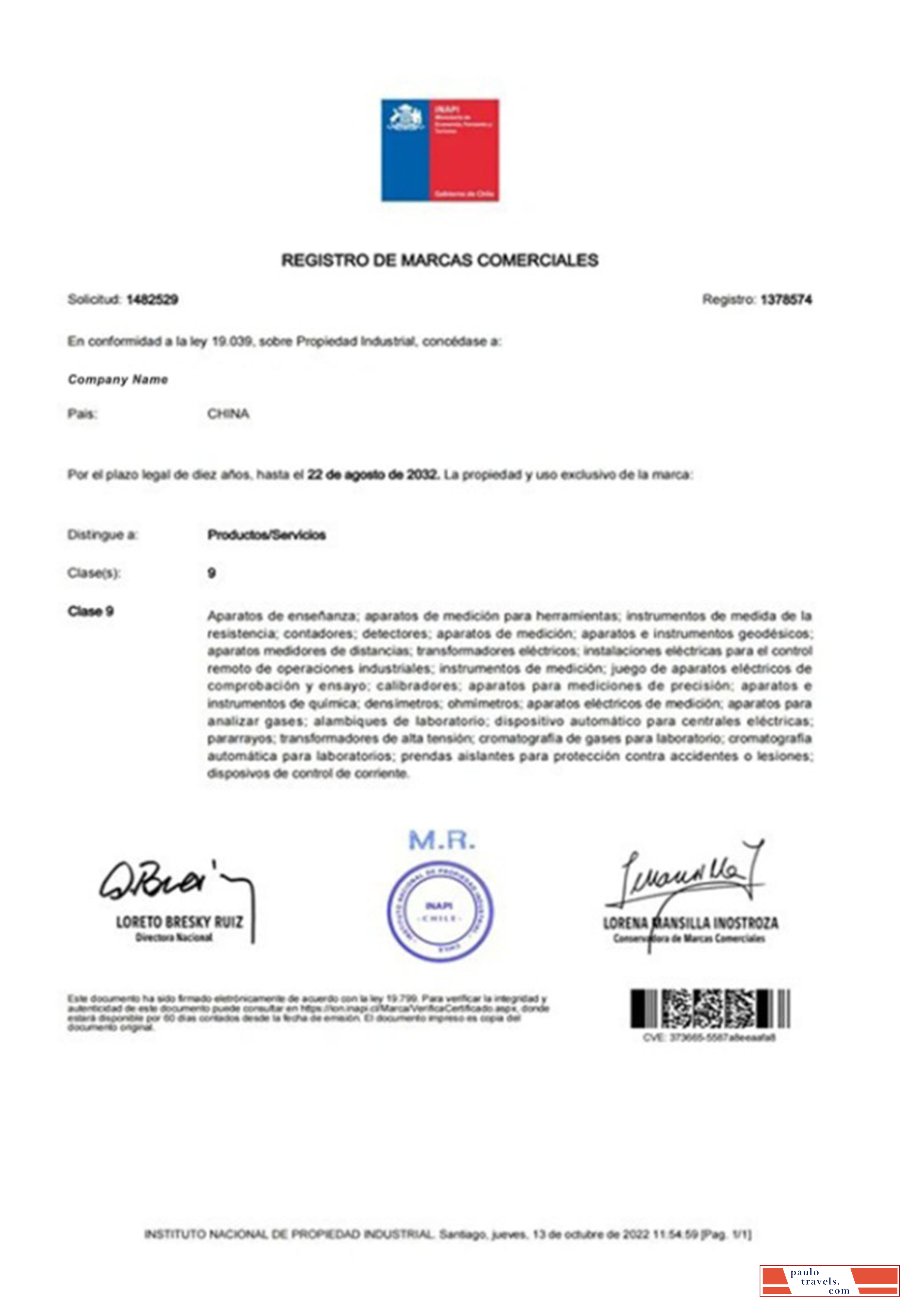 China Business Registration License